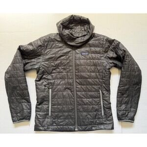Patagonia nano puff hoody Jacket mens Medium Black